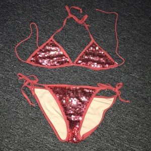 Pink Sequin bikini - Victoria’s Secret